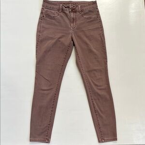 MAURICES High Rise M Jeans Mauve Color Size Medium